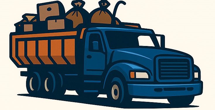 Trash and junk removal LLC Logo